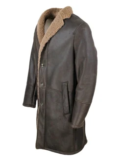 Cappotto monopetto in montone