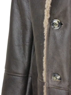 Cappotto monopetto in montone