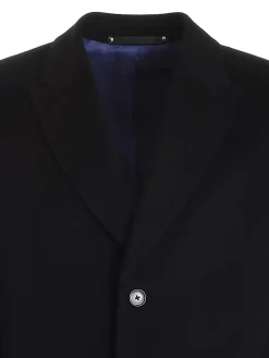 Cappotto monopetto nero