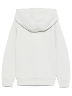 Cappuccio bianco con ricamo logo
