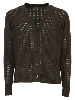 Cardigan a maglia aperta