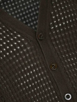 Cardigan a maglia aperta