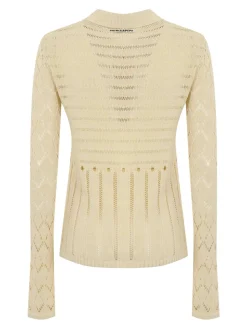 Cardigan a maglia aperta