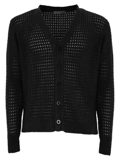 Cardigan a maglia aperta