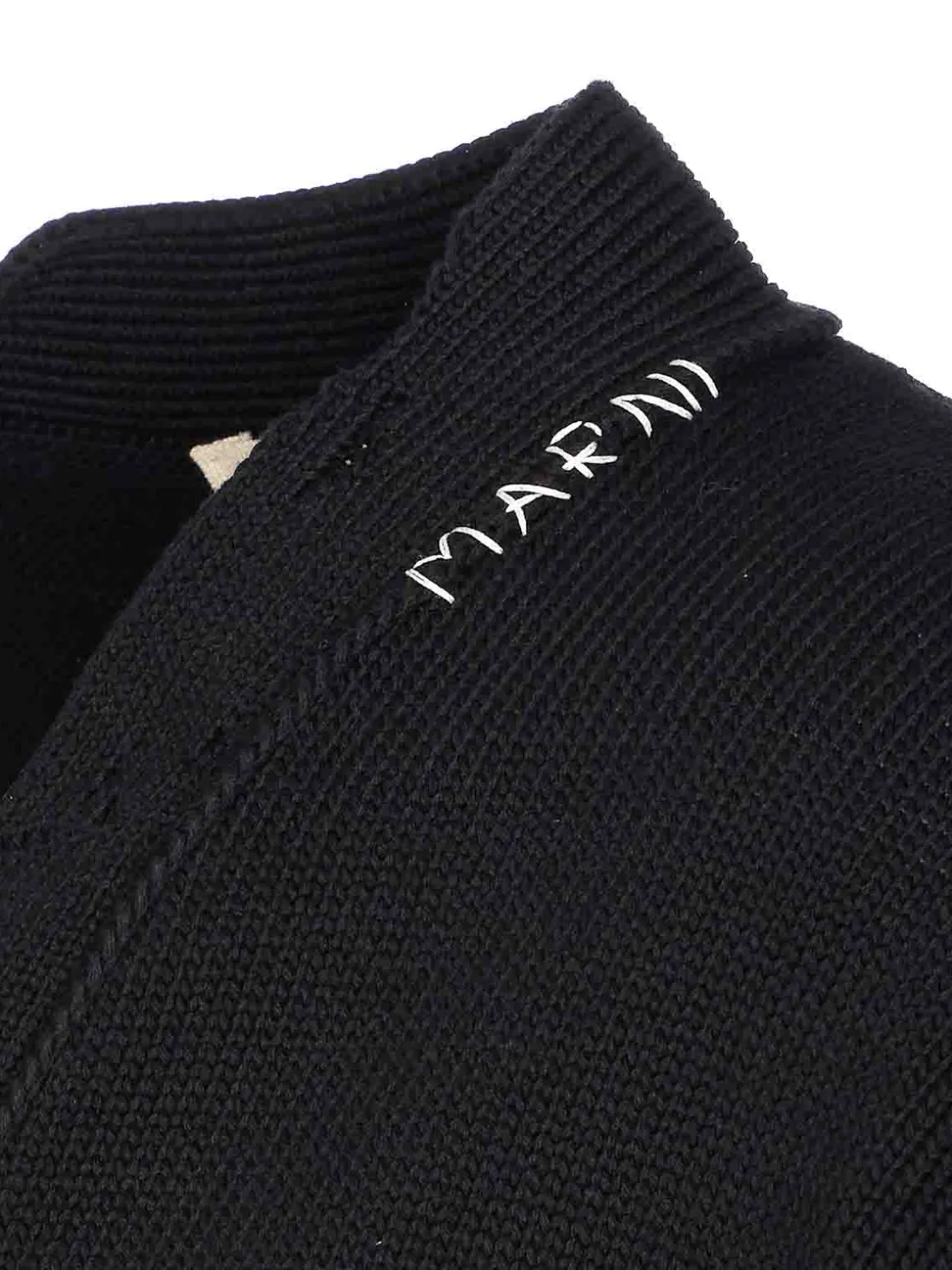 Cardigan a maglia nera con pulsanti chiusura