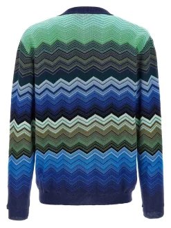 Cardigan a zigzag