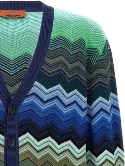 Cardigan a zigzag