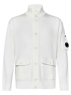 Cardigan bianco aurnetto mercerizzato