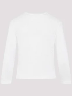 Cardigan con fiore all'uncinetto