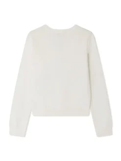 Cardigan di cotone bianco