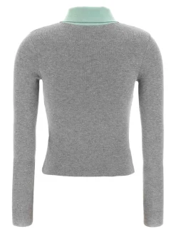Cardigan di lana merino grigio