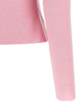 Cardigan di lana merino rosa