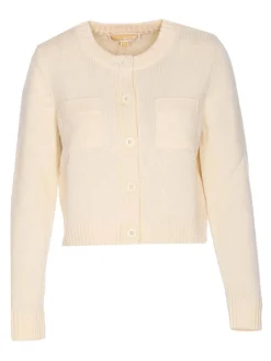 Cardigan ecru morbido