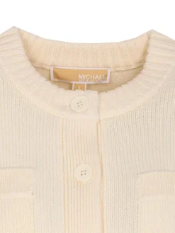 Cardigan ecru morbido
