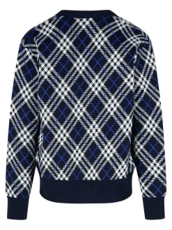 Cardigan George Blue Wool