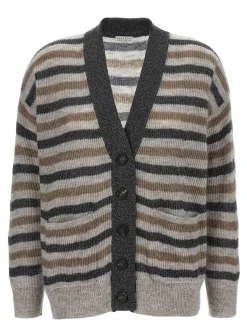 Cardigan in lana Lurex