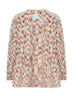 Cardigan mohair e lana di miscela