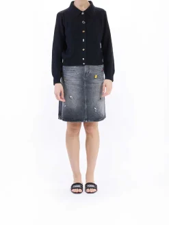 Cardigan per fascino a maglia via cavo