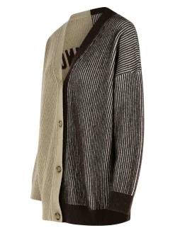 Cashmere Blend Cardigan bicolore