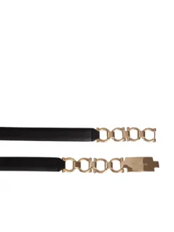 Cintura Bijoux In Pelle Colore Nero