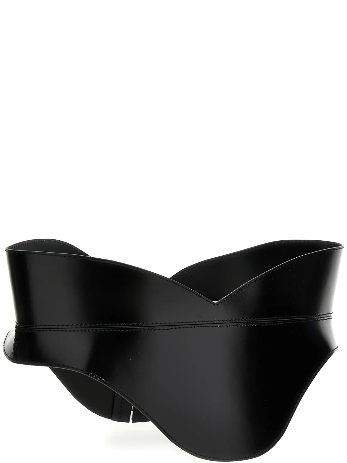 Cintura corsetto sagomata in pelle