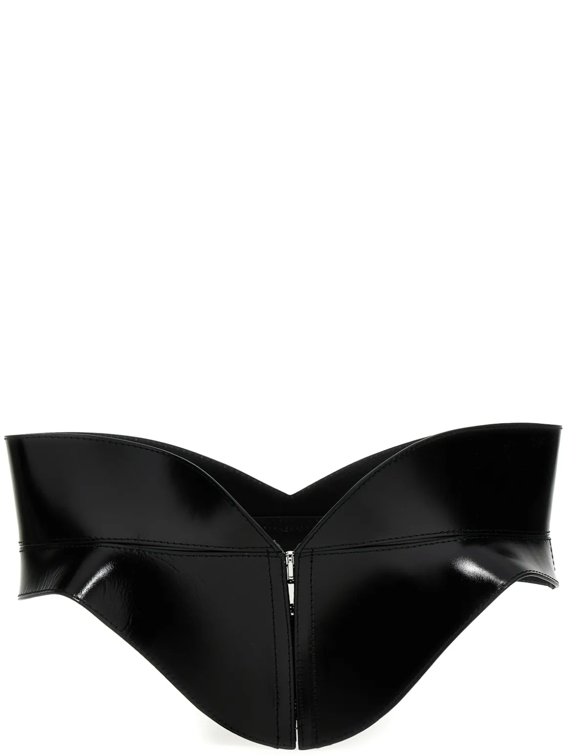 Cintura corsetto sagomata in pelle