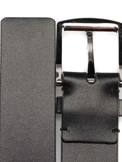 Cintura Gray nera in pelle