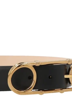 Cintura in pelle con fibbia