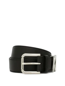 Cintura in pelle con logo