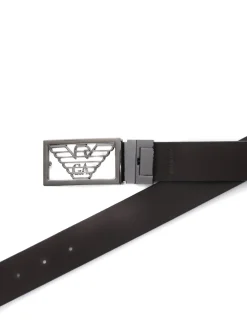 Cintura in pelle con logo