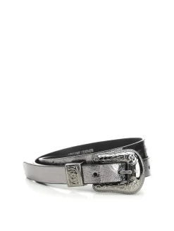 Cintura in pelle d'argento