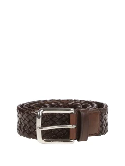 Cintura in pelle intrecciata