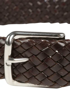 Cintura in pelle intrecciata