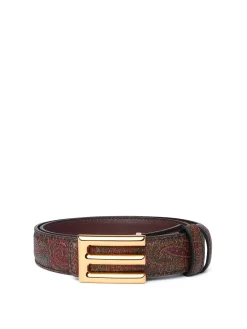 Cintura in pelle marrone
