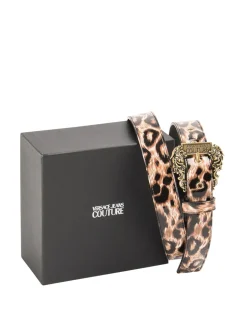 Cintura in pelle marrone