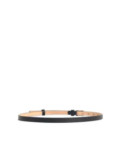 Cintura in pelle nera Plate15