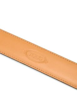 Cintura in pelle spazzolata