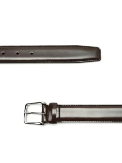 Cintura in pelle spazzolata