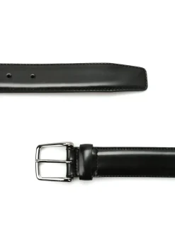 Cintura in pelle spazzolata