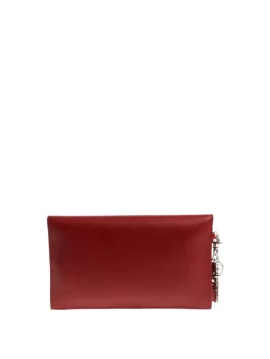 Clutch in pelle a grana