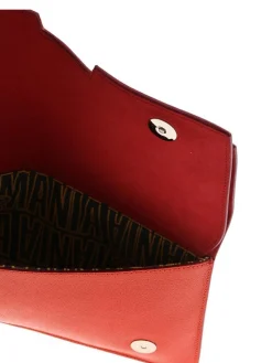 Clutch in pelle a grana