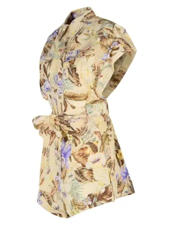 Coco turista monopezzo in lino beige