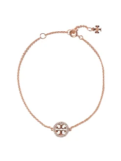 Collana color oro con ciondolo e cristalli