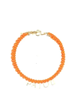 Collana Di Perle Di Vetro E Ottone