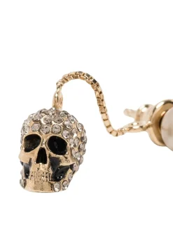 Collana in ottone con ciondolo a teschio