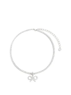 Collana In Ottone Con Cristalli