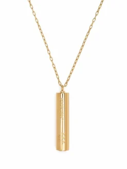 Collana Oro Con Pendente Con Logo Inciso