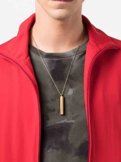 Collana Oro Con Pendente Con Logo Inciso