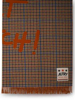 Coperta in misto lana multicolore
