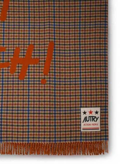 Coperta in misto lana multicolore
